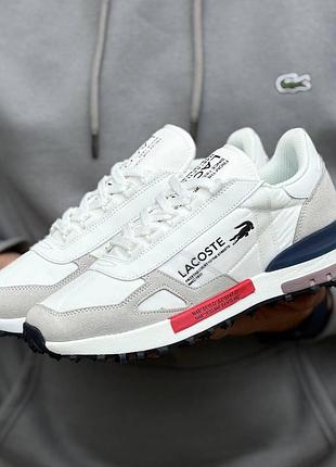 Чоловічі кросівки лакоста стильні повсякденні lacoste elite active t 45