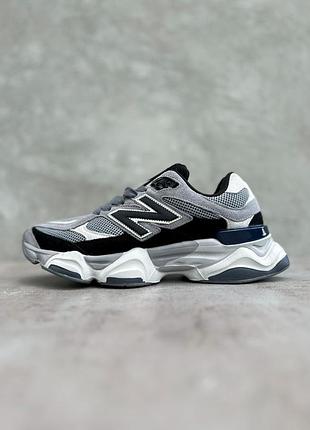 Мужские кроссовки стильные нью баланс new balance 9060 gray black 43