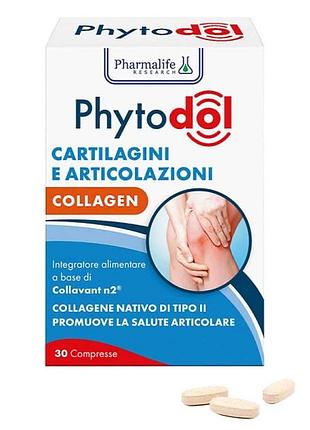 Дієтична добавка phytodol "підтримка хрящів" з нативним колагеном типу іі, 30 таблеток