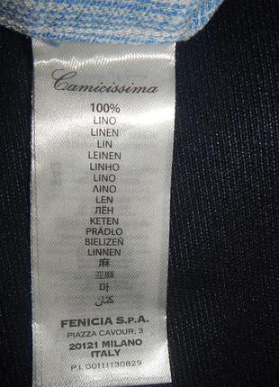Льняная рубашка camicissima p.l(40) 7