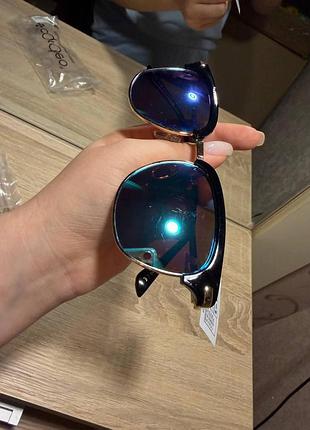Солнцезащитные очки в стиле ray-ban clubmaster