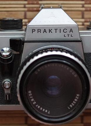 Фотоапарат praktica ltl+ carl zeiss jena tessar 50 mm 2.8
