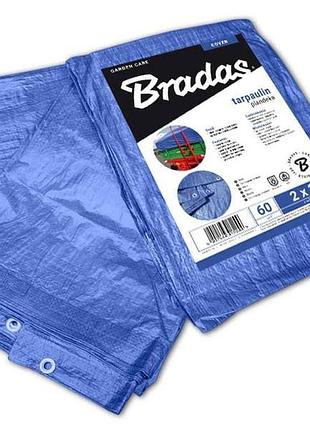 Тент 2х3м синий 60гр/м2 усиленный blue pl2/3 тм bradas