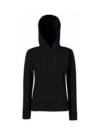 Худі жіноче на флісі, чорна, з капюшоном і кишенями, xs-2xl m