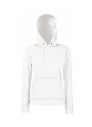 Худі жіноче на флісі, біле, з капюшоном і кишенями, xs-2xl l