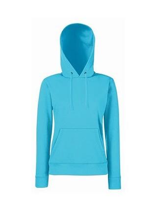 Худі жіноче на флісі, ультрамаринова, з капюшоном і кишенями, xs-2xl l
