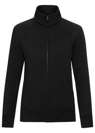 Кофта женская на замке чёрная xs–2xl s