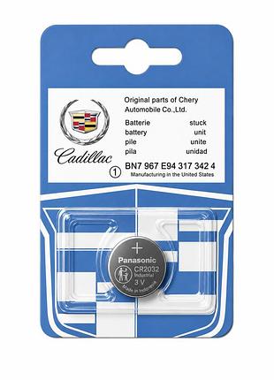 Оригинальная батарейка cadillac cr2032 3v panasonic для смарт ключа bn7 967 e94 317 342 4