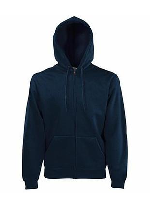 Мужское худи тёмно-синее, тёплое, на молнии, s–2xl, опт и розница m
