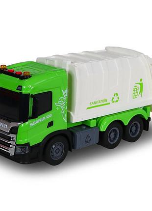 Автомодель серии big truck – мусоровоз scania (свет, звук)