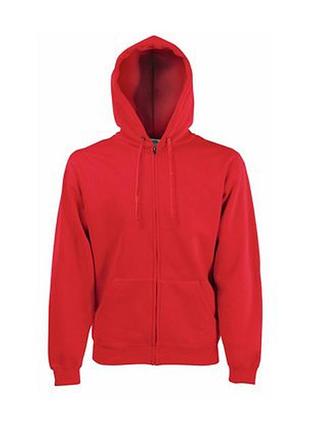 Мужское худи на молнии красного цвета, утеплённое, опт и розница, s–2xl m