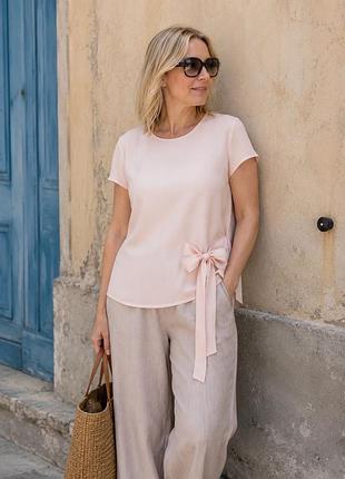 Шелковая блуза • quiet luxury • natural silk • eu 42  madeleine 100% silk, р. 42 (m/l), германия, состояние новой