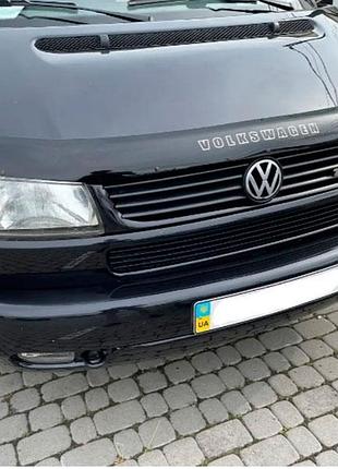 Дефлектор капоту volkswagen t4 (косі фари) - мухобійка