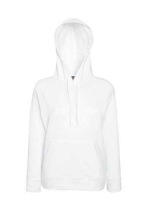 Женская худи с капюшоном и карманами, белая, xs-2xl