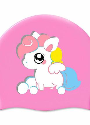Дитяча шапочка для плавання renvo lima pony jr, рожева, 6-12 лет, універсальний розмір (osfm) (1sc520-05)