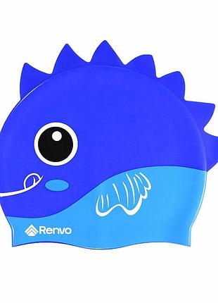 Детская шапочка для плавания renvo sentani jr, синяя, 6-12 лет, универсальный размер (osfm) (1sc300-06)