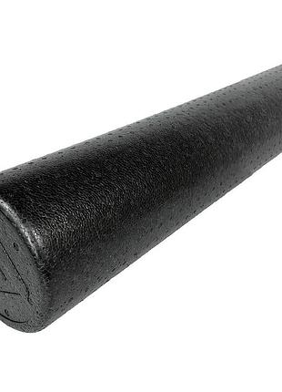 Масажний ролик easyfit ef-2038, epp-піна, чорний, 60×15 см - для йоги, фітнесу, реабілітації