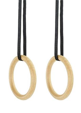 Гимнастические кольца (древесные) easyfit для кроссфита, гимнастики ef-1553b