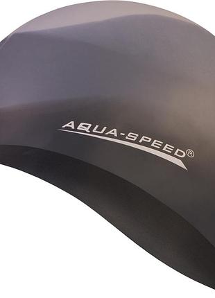 Шапочка для плавання aqua speed bunt, силіконова, різнокольорова, універсальний розмір osfm (113-74)