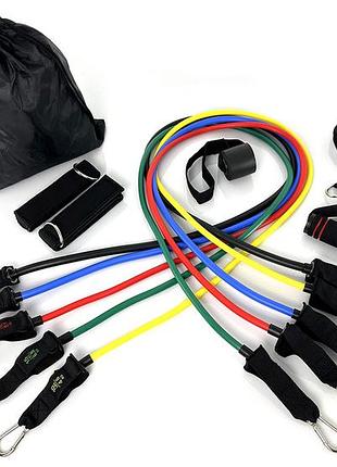 Набор эспандеров бубновского easyfit 5 шт, 4.6-13.7 кг ef-6333