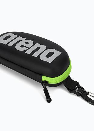 Чехол для очков arena goggle case, защитный кейс для плавающих очков, зеленый (1e048-503)
