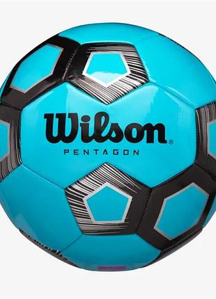 М'яч футбольний wilson pentagon sb robl (wte8542xb05) розмір 5 синьо-чорний