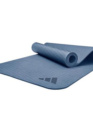 Килимок для фітнесу та йоги adidas, протиковзкий, eva+tpe, 183×61×0.6 см, синій (adyg-10002pi)