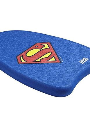 Дошка для плавання дитяча zoggs superman kickboard 35x26.5 см синя 3-12 років (382404)
