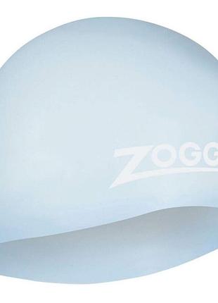 Шапочка для плавання zoggs easy-fit silicone cap силіконова для довгого волосся, light blue (465003.vi)