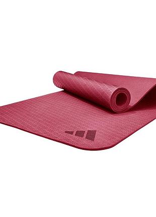 Килимок для фітнесу та йоги adidas, протиковзкий, eva+tpe, 183×61×0.6 см, бордовий (adyg-10002cb)