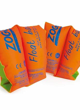 Нарукавники для плавання дитячі zoggs float bands надувні для навчання, 3-6 років (до 25 кг) помаранчевий (301203)