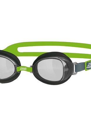 Очки для плавания zoggs otter, антифог, uv-защита, для бассейна и открытой воды серо-зеленый 12+ (461023.gygntsm)