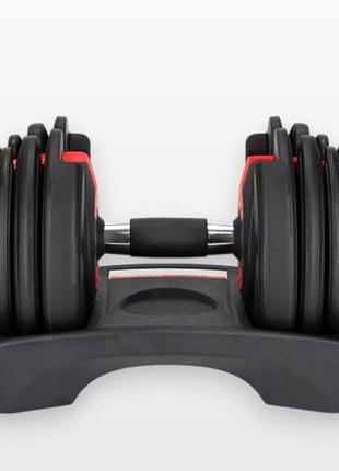 Гантель регулируемая от 1,5 до 16 кг easyfit uniweight ef-ef-0160-br черный