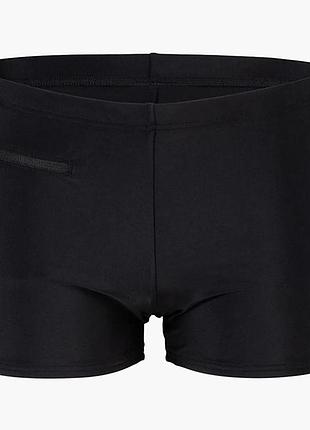 Чоловічі плавки-шорти arena zip swim short стійкі до хлору, upf 50+ чорний,розмір 80 (006159-500-80)