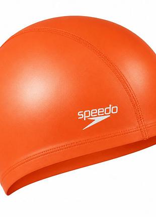 Шапочка для плавания speedo pace cap, взрослая, полиэстеровая, оранжевая, универсальный размер osfm (8-720641288)