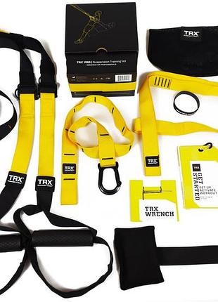 Петлі trx для функціонального тренінгу trx pro pack-3 club (p3) ef-2357 підвісна система для залів і інтенсивних тренувань