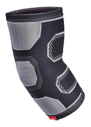 Налокітник adidas (фіксатор ліктя, бандаж), сірий, размер xl, обхват ліктя 31-35 см. 1 шт. (adsu-12534bk-nl)