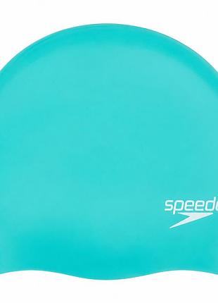Шапочка для плавання speedo long hair, доросла, для довгого волосся, силіконова, зелена, універсальний розмір osfm (8-06168b961)
