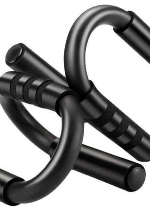 Упоры для отжиманий easyfit stand ef-1366 металл, нагрузка до 200 кг черные