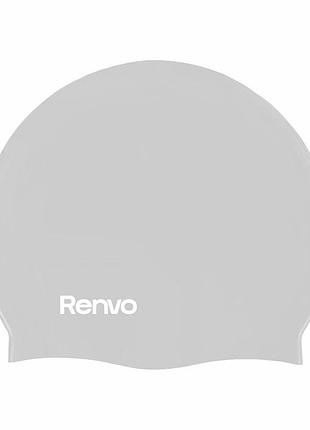 Шапочка для плавання renvo keles, доросла, сіра, 12+, універсальний розмір (osfm) (2sc100-02)