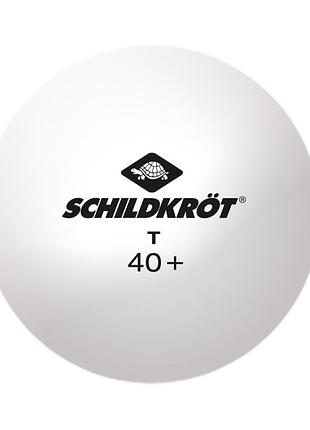 М’яч для настільного тенісу schildkröt 1t poly 40+ (тренувальний) 6 шт білий (618191)