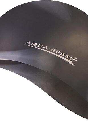 Шапочка для плавання aqua speed bunt, силіконова, різнокольорова, універсальний розмір osfm (113-78)