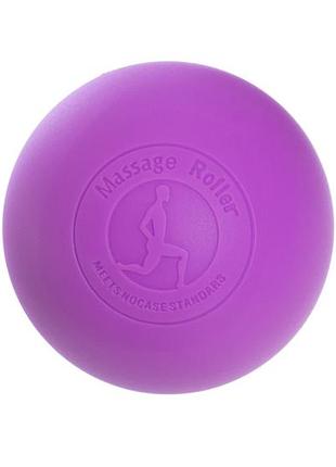 Массажный мячик easyfit ef-2076-v каучук 6,5 см,релаксации и восстановления фиолетовый