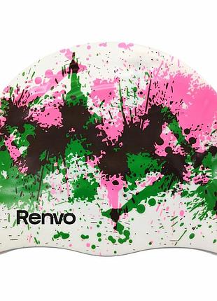 Шапочка для плавання renvo kerio splash, доросла, різнокольорова, 12+, універсальний розмір (osfm) (2sc150-0314)