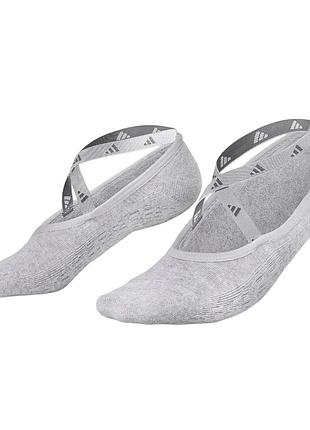 Носки для йоги yoga socks, размер m/l 39–42, нескользящие носки для йоги, пилатеса и танцев, серые (adyg-30202gr)