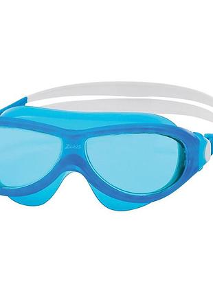 Очки-маска для плавания детские zoggs phantom jnr mask 6–14 лет anti-fog uv защиту 180° обзор голубой (461317.blwhtbl)