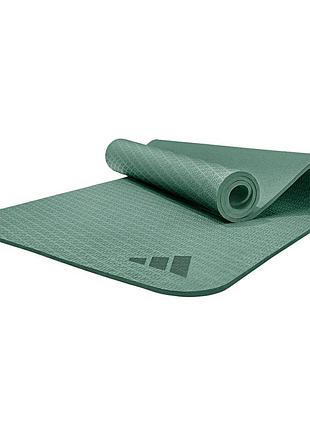 Коврик для фитнеса и йоги adidas, противоскользящий, eva+tpe, 183×61×1 см, зеленый (adyg-10003li)