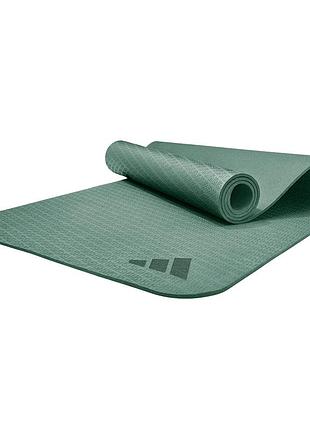Килимок для фітнесу та йоги adidas, протиковзкий, eva+tpe, 183×61×0.6 см, зелений (adyg-10002li)