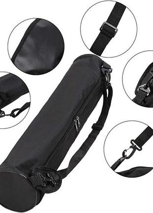 Сумка-чехол для коврика easyfit ef-2132-bk- чехол для йога-мата с лямкой,черный