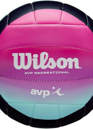 Мяч волейбольный wilson avp oasis vb of (wv4006701xbof) размер 5 blue/purple